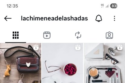 Cuenta de Laura en Instagram