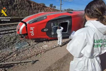 Captura de vídeo del lugar del accidente de trenes cerca de Adamuz.