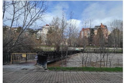 Crecida de los ríos Bernesga y Torío en León.