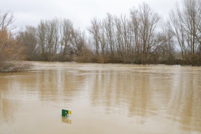 Crecida del río en Benamariel.