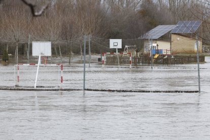 Crecida del río en Cebrones del Río.