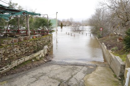 Crecida del río en Cebrones del Río.