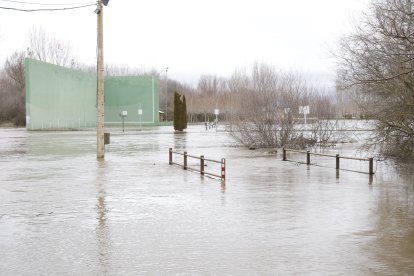 Crecida del río en Cebrones del Río.