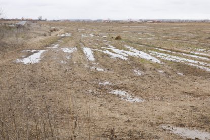 Crecida del río en Villalobar.