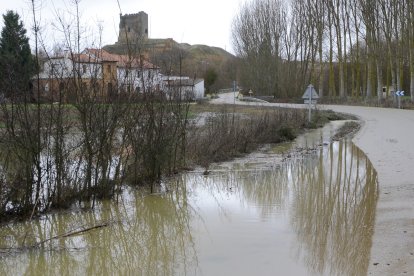 Crecida del río Cea en Sahagún.