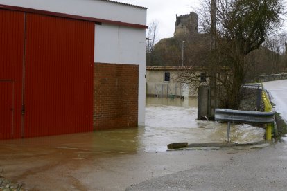 Crecida del río Cea en Sahagún.