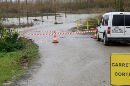 Crecida del río Cea en Sahagún.