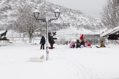 Nieve en Riaño.