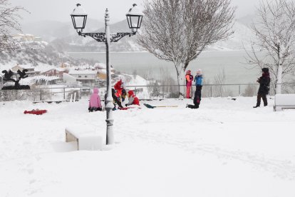 Nieve en Riaño.