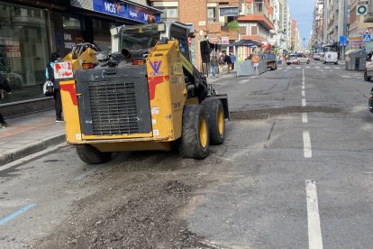 Corte de Padre Isla para reparar los baches