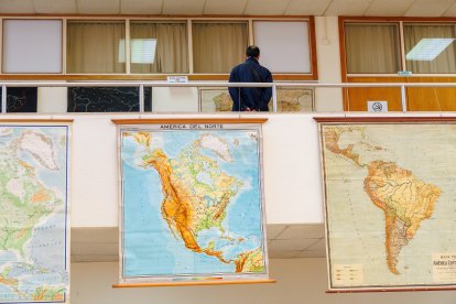 Exposición de cartografía en la Universidad de León.