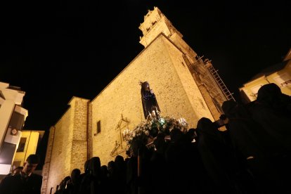 La procesión de Nuestra Señora de los Dolores en Ponferrada.