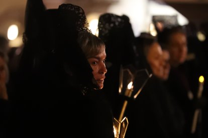 La procesión de Nuestra Señora de los Dolores en Ponferrada.