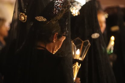 La procesión de Nuestra Señora de los Dolores en Ponferrada.