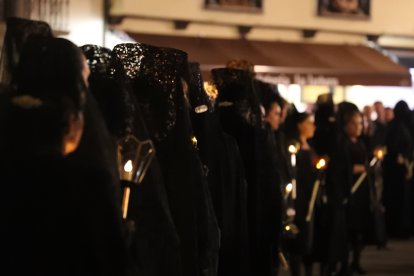 La procesión de Nuestra Señora de los Dolores en Ponferrada.