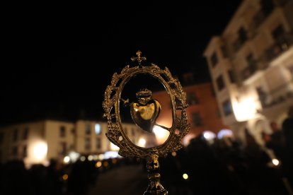 La procesión de Nuestra Señora de los Dolores en Ponferrada.