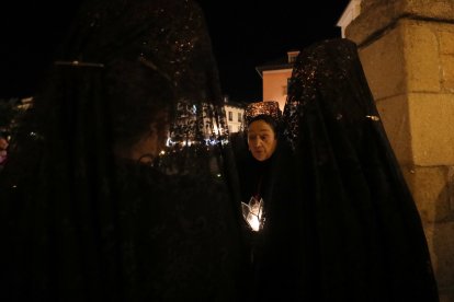 La procesión de Nuestra Señora de los Dolores en Ponferrada.