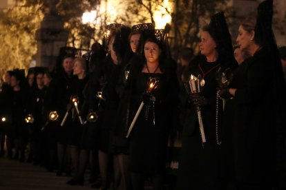 La procesión de Nuestra Señora de los Dolores en Ponferrada.