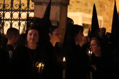 La procesión de Nuestra Señora de los Dolores en Ponferrada.