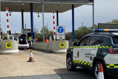 Choque en el peaje de Villadangos