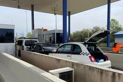 Choque en el peaje de Villadangos