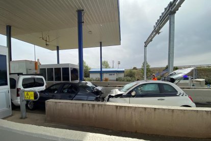 Choque en el peaje de Villadangos
