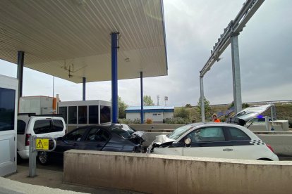 Choque en el peaje de Villadangos
