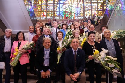 Homenaje a las Bodas de Oro y Diamante de León