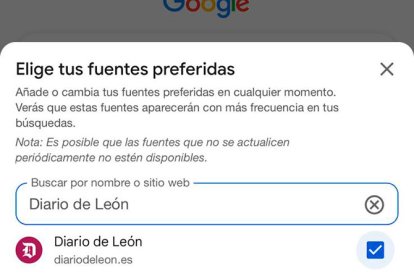 Asegúrate de marcar la casilla de la derecha para que se guarden tus preferencias.