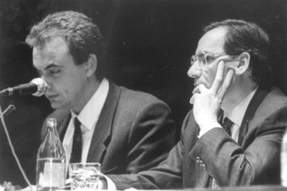 Con Alfonso Guerra en León.