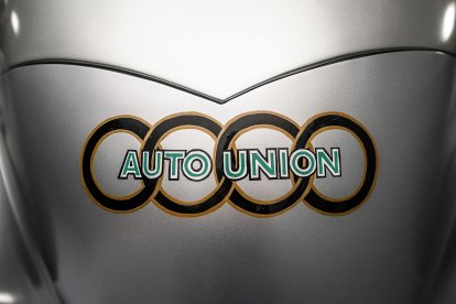 Detail: the Auto Union logo as used on the Auto Union racing cars of the 1930s.