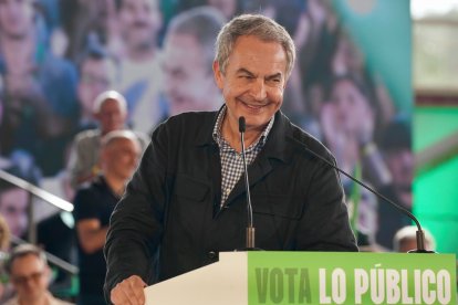 José Luis Rodríguez Zapatero en un acto publico.