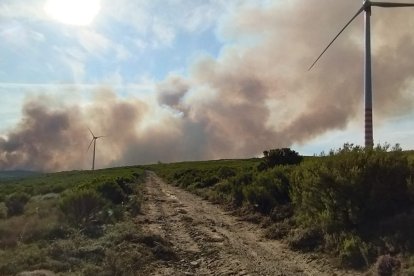 Incendio en Murias de Ponjos
