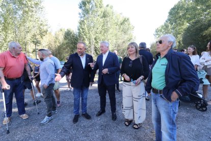 Inaguración del espacio de escultura monumental al aire libre de Carracedelo