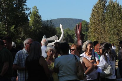 Inaguración del espacio de escultura monumental al aire libre de Carracedelo