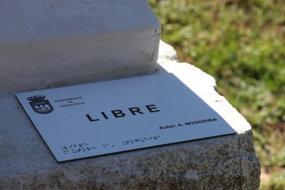 Inaguración del espacio de escultura monumental al aire libre de Carracedelo