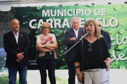 Inaguración del espacio de escultura monumental al aire libre de Carracedelo