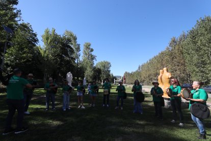 Inaguración del espacio de escultura monumental al aire libre de Carracedelo