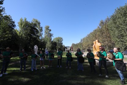Inaguración del espacio de escultura monumental al aire libre de Carracedelo