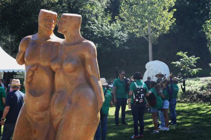 Inaguración del espacio de escultura monumental al aire libre de Carracedelo