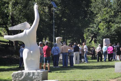 Inaguración del espacio de escultura monumental al aire libre de Carracedelo