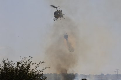 Incendio en Santovenia de la Valdoncina