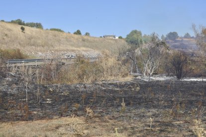 Incendio en Santovenia de la Valdoncina