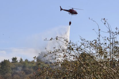 Incendio en Santovenia de la Valdoncina