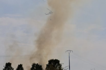 Incendio en Santovenia de la Valdoncina