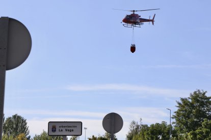 Incendio en Santovenia de la Valdoncina
