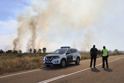 Incendio en Santovenia de la Valdoncina