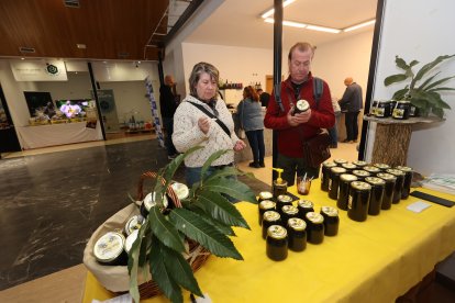 Un momento de la inauguración de la Feria de la Miel de Camponaraya