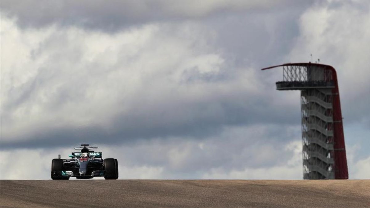 Lewis Hamilton, en el Circuito de las Américas.