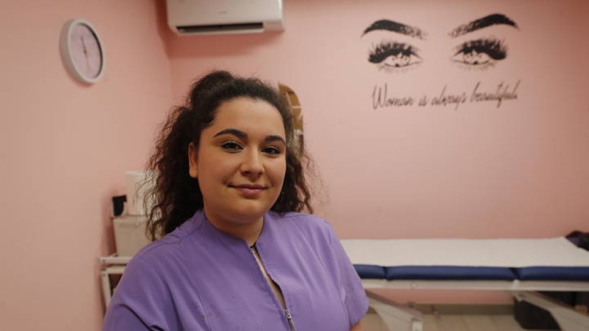 Zulema Morán, en su centro de estética. L. DE LA MATA